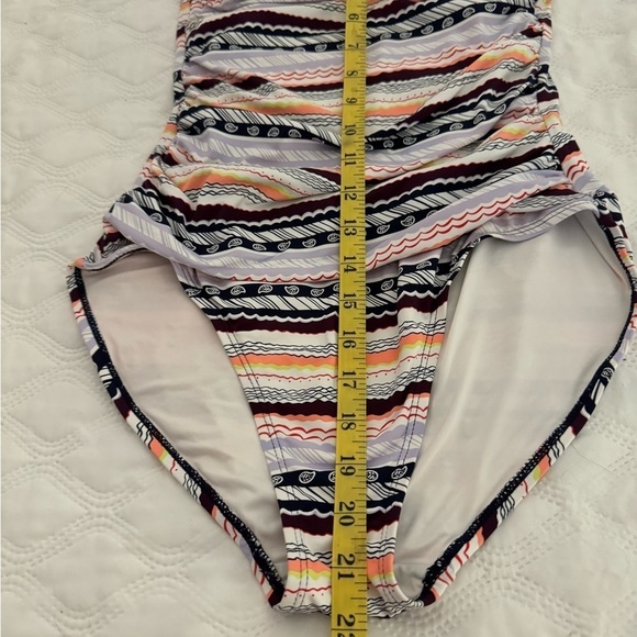 Anne Cole Swim maillot style, removable/adjustable strap; padded bra, lined Sz 8 - Picture 8 of 8